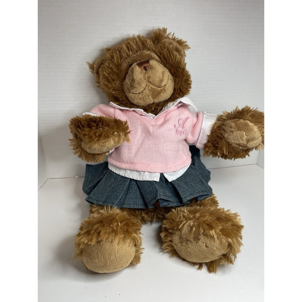 Build A Bear Workshop Brown TeddyBear Plush 17" Stuffed Animal Fuzzy Super Soft